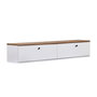 Nordure Ligne 140 - Soporte para TV Pino atlántico y Blanco